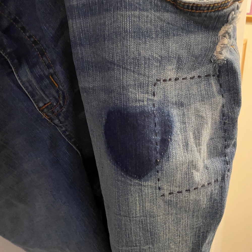 Torrid tall boyfriend jeans with faux patches